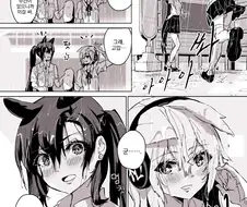 백합, 번역) 비 내리는 정류장에서.manga