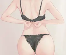 후방) @) 침대위 마도카