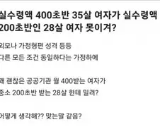 월 400버는 35살 여자의 궁금증