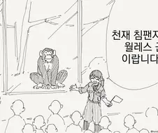 천재 침판지가 수화를 하는.manga