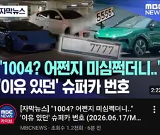 슈퍼카 차주에 황금번호 제공해준 공무원들..
