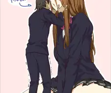 한덩치 하는 여친과 꽁냥대는.Manga