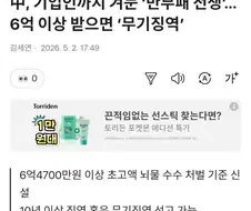 중국: 앞으로 6억원 이상 받음 최고 무기징역!!!!!