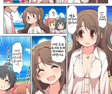 [신데마스@] 해변가에서 비키니 보여주는 우즈키 만화