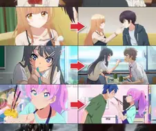 애니 속 미소녀들이 아~ 하고 먹여주는 짤