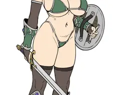 [후방] 전설템 입은 엘프탱커