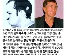 입자가속기에 머리가 들어간 과학자