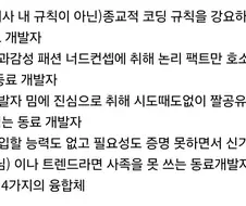 IT 회사 개발자 빌런