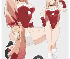 비스크돌) 마린의 조금 이른 산타 코스프레를 본 고죠.