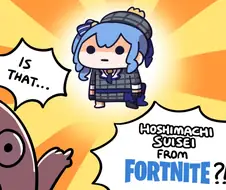 버튜버)포트나이트에 강림한 스이쨩 그린 해외공장장.comic