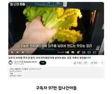 97만 유튜버 영상 카피 한 143만 유투버