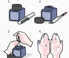 만년필 잉크 충전하는법