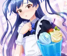 @) 치하야 세트 서빙하는 치하야