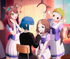 [말딸] 봇치 2기 제작비를 벌기 위해 알바중인 결속밴드 멤버들