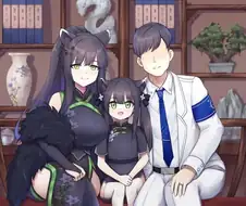 블루아카) 행복한 5인 가족 사진