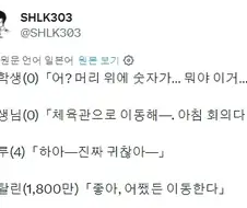 머리 위에 붉은 숫자가 뜬 날