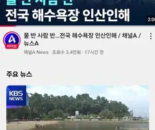 폭염으로 해수욕장이 망해간다고 해서 렉카하려고 했어요