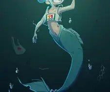 [ 만화] 작은 인어소녀