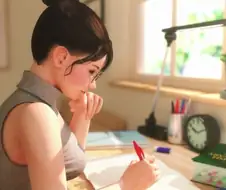 공부가르쳐주는 안경누나