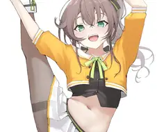버튜버,후방) 청초한 포즈 하는 마츠리.manga