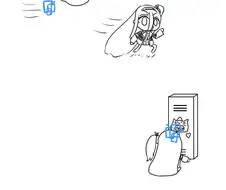 블루아카) 아리스가 야겜하다 들키는 만화
