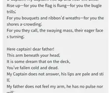 시에서 가져온 죽은 시인의 사회 명대사 O captain! My Captain!
