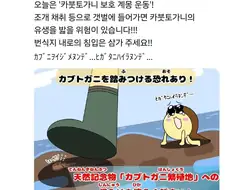＇투구게 번식지인 갯벌에 들어가지 마세요＇