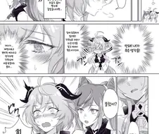 원신)백합)감우가 참을 수 없는 만화
