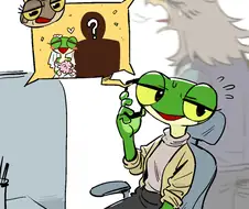 후방)개구리가 레슬링하는 만화