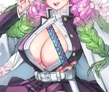 귀멸)가슴이 너무 커서 망가진 그림.