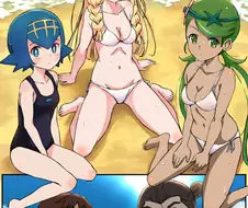 (포켓몬) 여자애들을 헌팅하는 양아치 무리.Manhwa