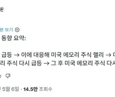 주식) 메모리 주식의 무한루프