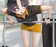 배달을 하다 넘어져서 껴버린 누나