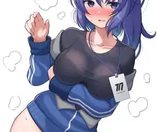 블루아카, 후방) 땀에 젖은 유우카