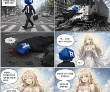 당신은 트럭에 치여 여신을 만납니다