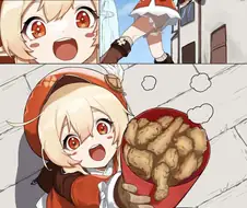 원신)치킨 들고가다 흘린 클레.manhwa