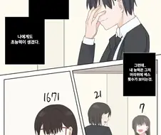 머리 위에 ㅅㅅ한 횟수가 보이는 Manhwa