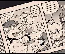 쿠파랑 피치가 이어지는 만화