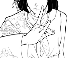 블루아카) 새로 배운 인법을 보여주는 이즈나.manwha