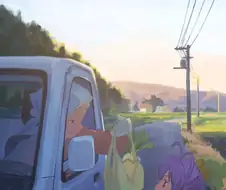 논논비요리)렌쫑과 트럭.manga