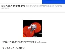 그 조그마한거 음부쨩 음부쨩하는데 틀렸음