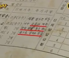 박명수 생활기록부의 비밀