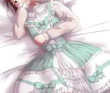 @) 로리타 패션 촬영에 도전하는 미라이 만화