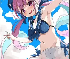 버튜버) 수영복 아쿠아