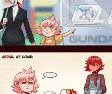 건담) "집에 에어리얼 이미 있잖니!!".comic