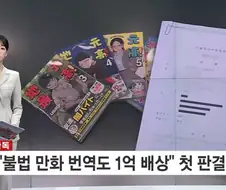 "불법 만화 번역도 1억 배상"…첫 사례