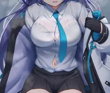 (블루아카,후방)개꼴리는 밀레니엄 매콤 허벅지