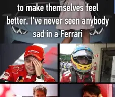 페라리를 타는 사람들은 슬퍼하지 않아요