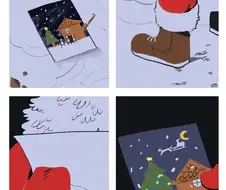 산타와 크람푸스의 크리스마스.manwha