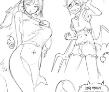 내 마음속 악마와 천사가 싸우는 만화